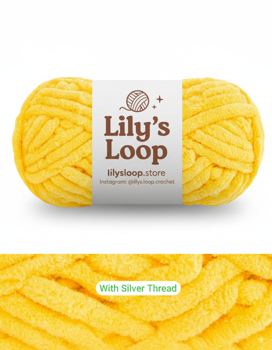 Ash Grey SoftGlow Series 10MM Chenille Yarn(100g/32m) – chunky chenille yarn for amigurumi