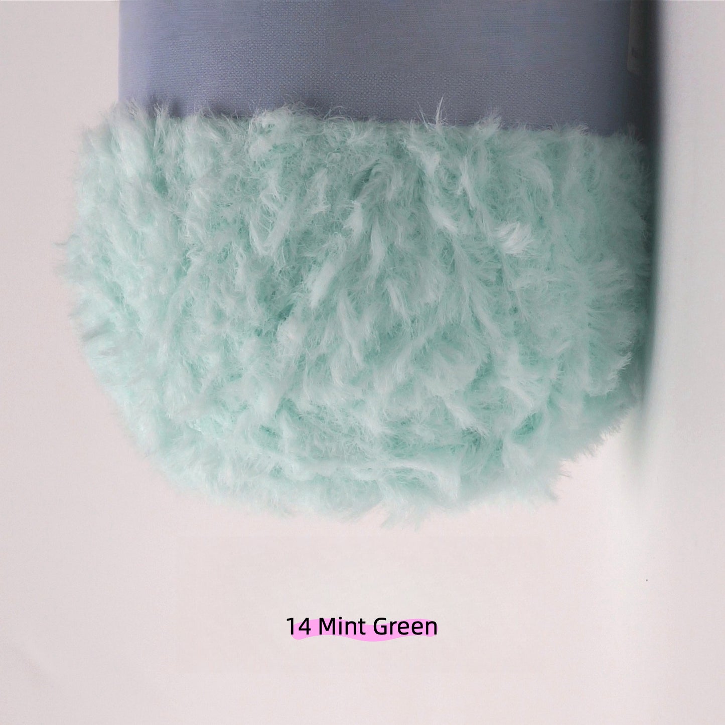 Holly Green MicroFur Fine Eyelash Yarn (40g) – faux fur yarn for crochet amigurumi