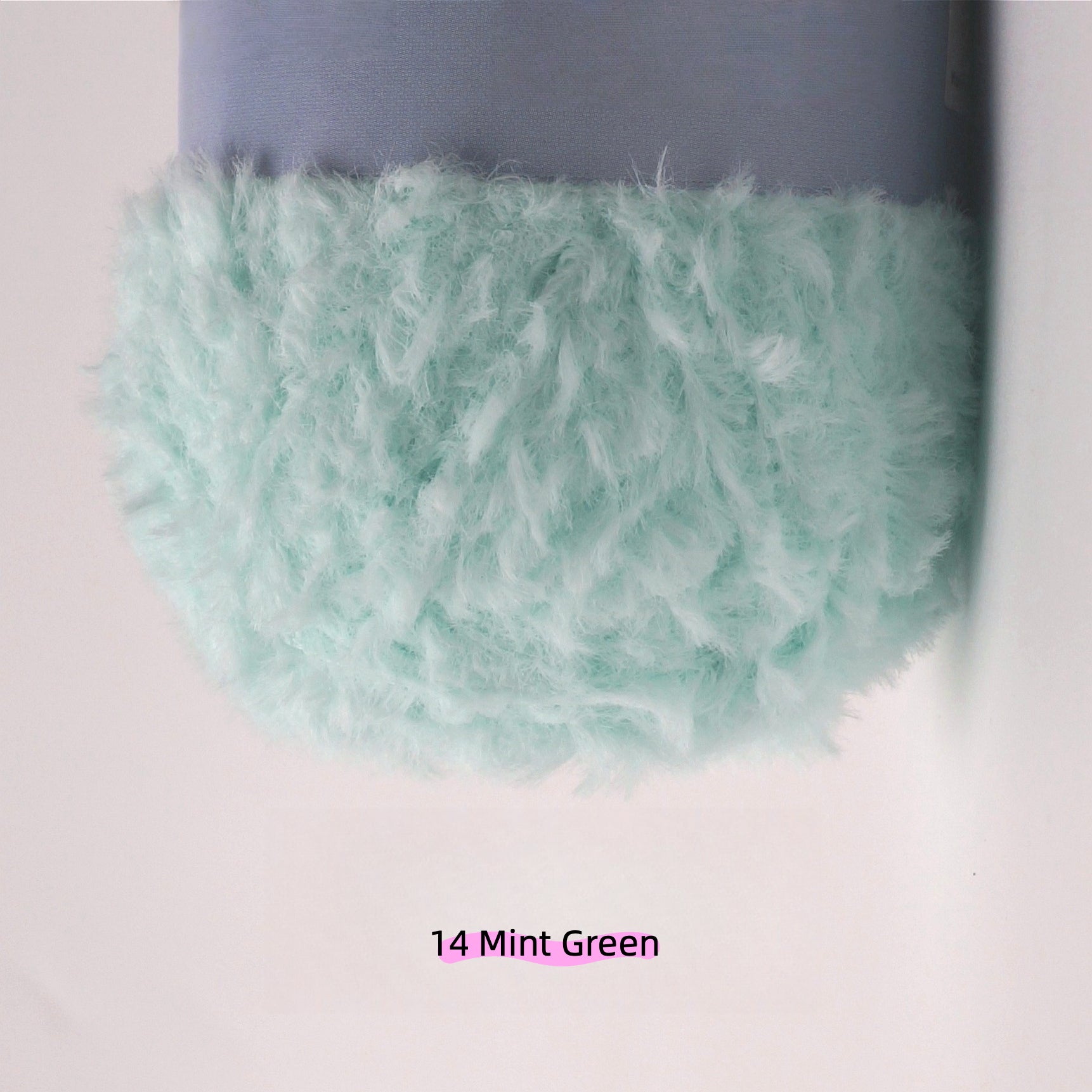 Holly Green MicroFur Fine Eyelash Yarn (40g) – faux fur yarn for crochet amigurumi