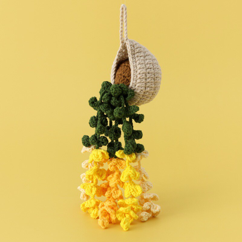 Strawberry,Sunflower Lavender, Heart Crochet Hanging Kit