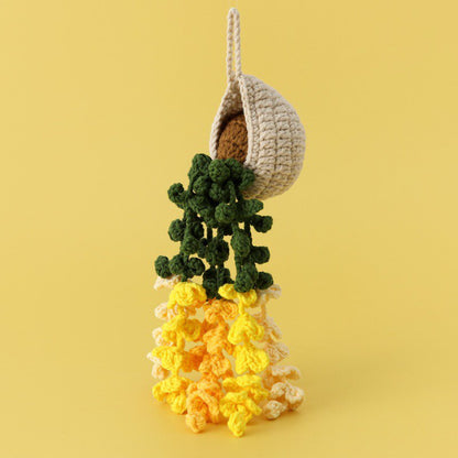 Strawberry,Sunflower Lavender, Heart Crochet Hanging Kit