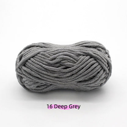 Skin Tone Sweet Chunky Chenille Yarn (100g) 5mm – soft chenille yarn crochet