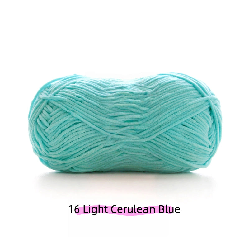 Meadow Green Sweet Ultra Fine 2mm Chenille Yarn (50g) – chenille yarn for amigurumi