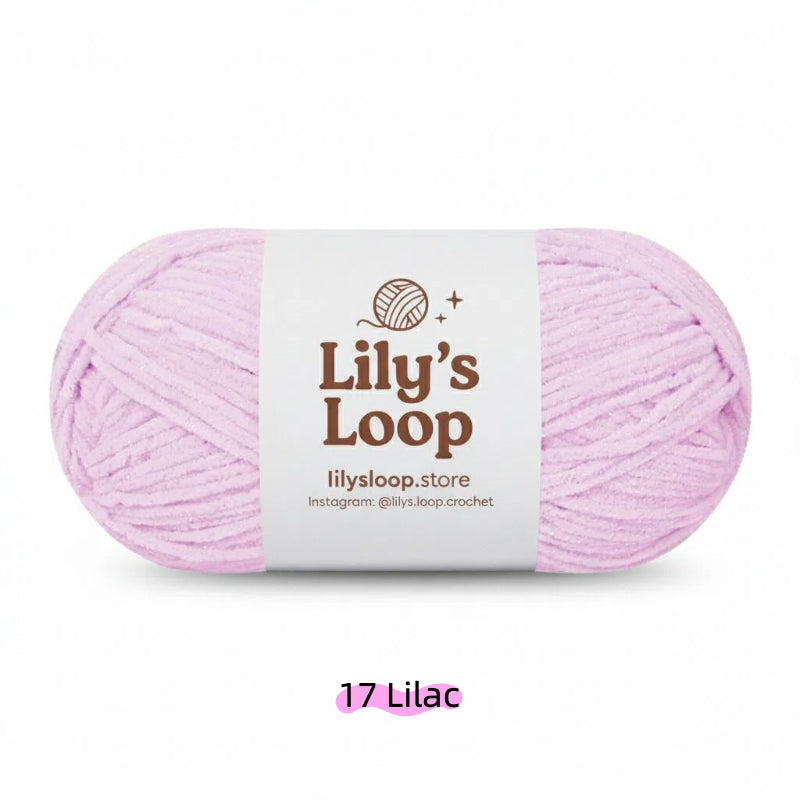 Vermillion SoftGlow Series 2.5MM Chenille Yarn(50g/132m) – fine chenille yarn for amigurumi