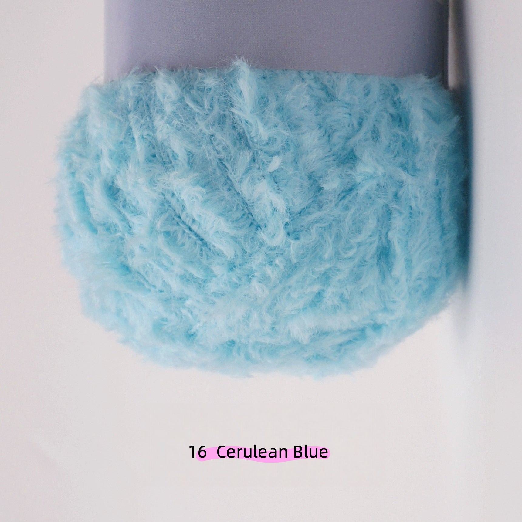 Light Yellow MicroFur Fine Eyelash Yarn (40g) – faux fur yarn for crochet amigurumi