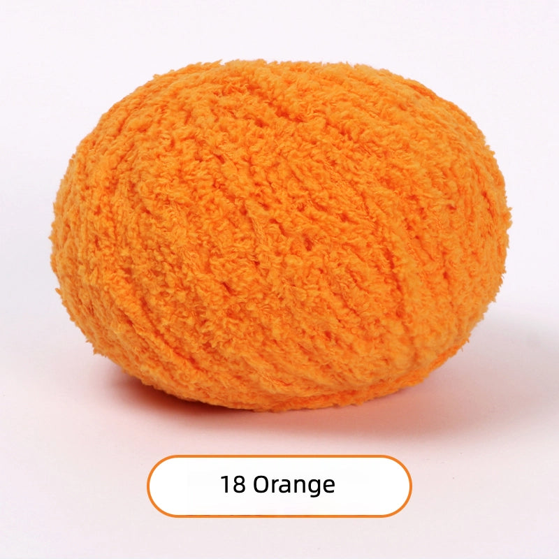 Orange Softy 3mm Plush Yarn - soft velvet yarn for amigurumi