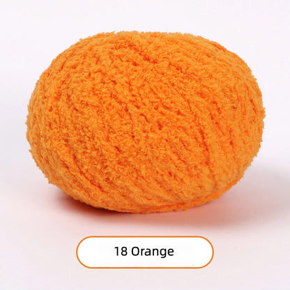 Orange Softy 3mm Plush Yarn - soft velvet yarn for amigurumi