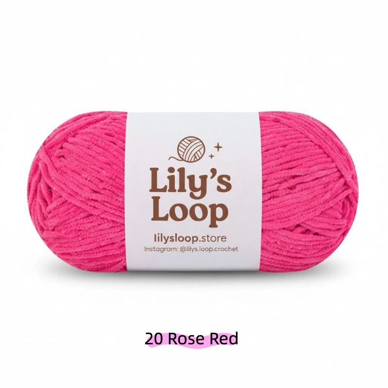Lemonade SoftGlow Series 2.5MM Chenille Yarn(50g/132m) – fine chenille yarn for amigurumi