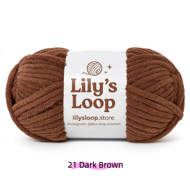 Dusty Blue SoftGlow Series 6MM Chenille Yarn(100g/68m) – soft chenille yarn for amigurumi