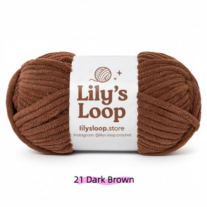 Dusty Blue SoftGlow Series 6MM Chenille Yarn(100g/68m) – soft chenille yarn for amigurumi