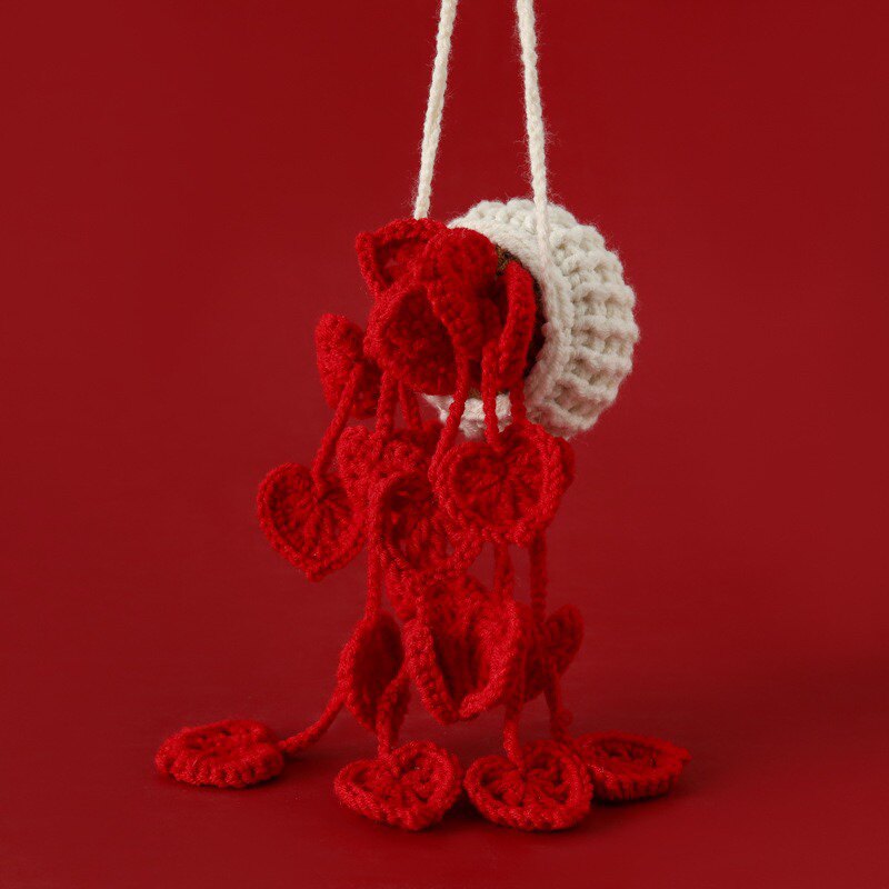Strawberry,Sunflower Lavender, Heart Crochet Hanging Kit