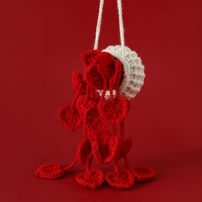 Strawberry,Sunflower Lavender, Heart Crochet Hanging Kit