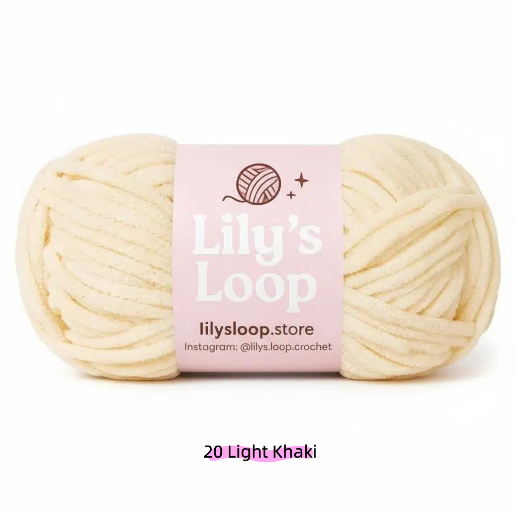Azure SoftGlow Series 4.5MM Chenille Yarn(50g/59m) – fine chenille yarn for amigurumi