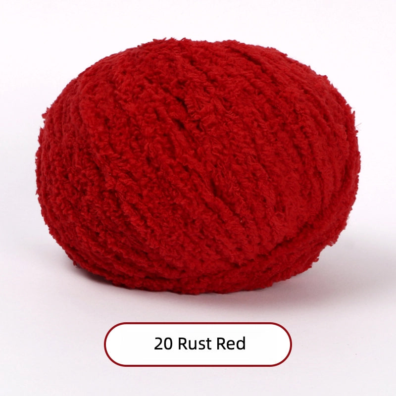 Rust Red Softy 3mm Plush Yarn - soft velvet yarn for amigurumi