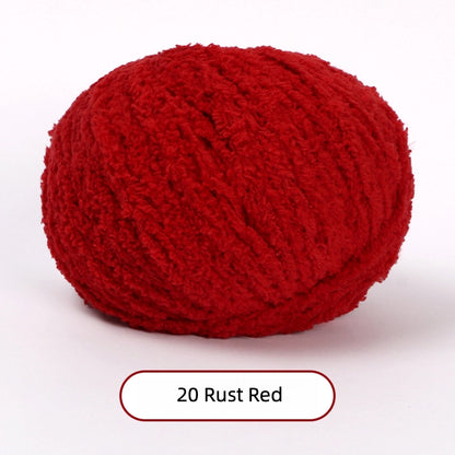 Rust Red Softy 3mm Plush Yarn - soft velvet yarn for amigurumi