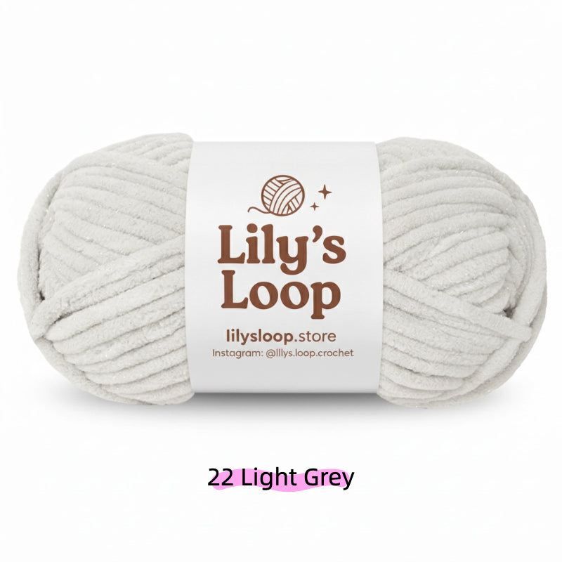 Cerulean SoftGlow Series 6MM Chenille Yarn(100g/68m) – soft chenille yarn for amigurumi