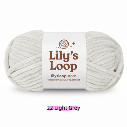 Cerulean SoftGlow Series 6MM Chenille Yarn(100g/68m) – soft chenille yarn for amigurumi