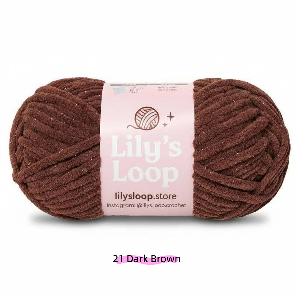 Royal Blue SoftGlow Series 4.5MM Chenille Yarn(50g/59m) – fine chenille yarn for amigurumi