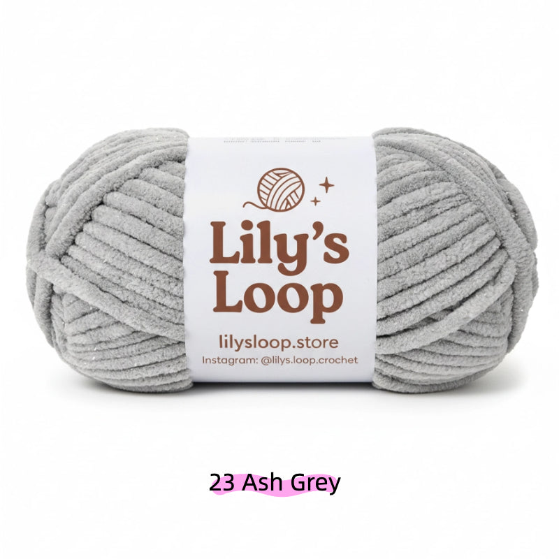 Azure SoftGlow Series 6MM Chenille Yarn(100g/68m) – soft chenille yarn for amigurumi