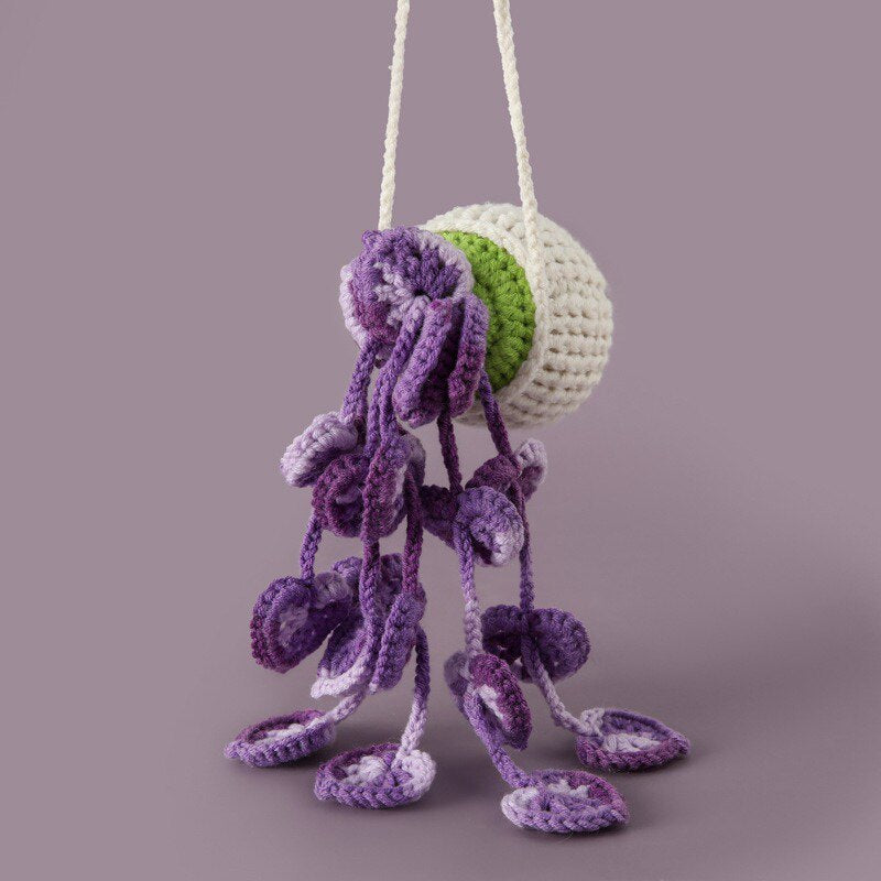 Strawberry,Sunflower Lavender, Heart Crochet Hanging Kit
