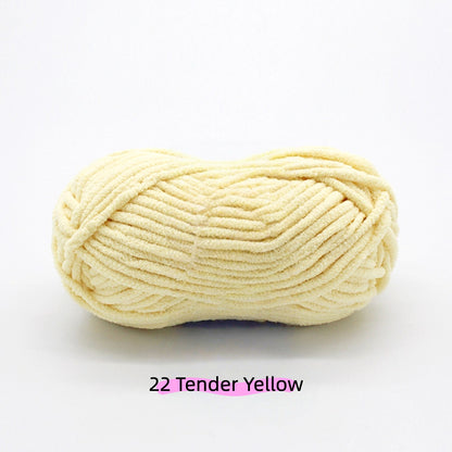 Purple Sweet Chunky Chenille Yarn (100g) 5mm – soft chenille yarn crochet