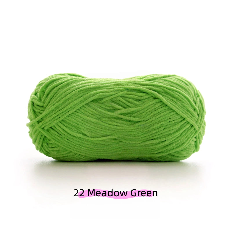 Forsythia Yellow Sweet Ultra Fine 2mm Chenille Yarn (50g) – chenille yarn for amigurumi