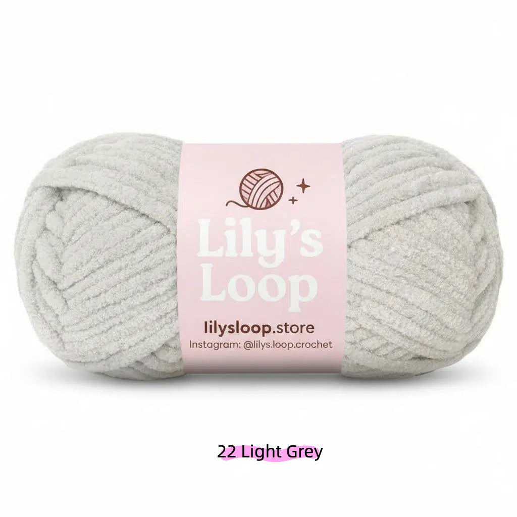 Tiffany Blue SoftGlow Series 4.5MM Chenille Yarn(50g/59m) – fine chenille yarn for amigurumi
