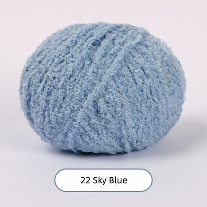Sky Blue Softy 3mm Plush Yarn - soft velvet yarn for amigurumi