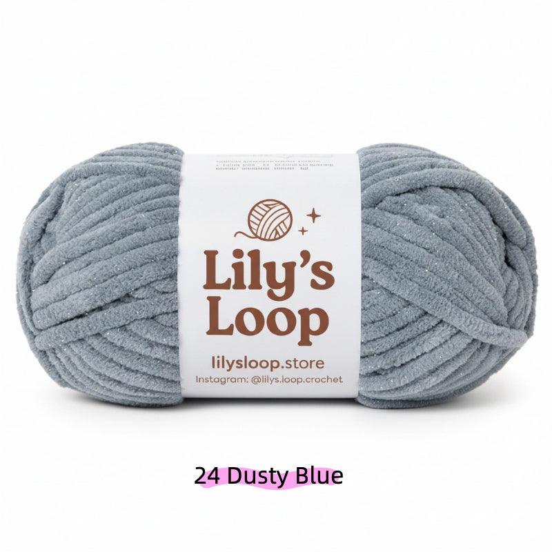 Tiffany Blue SoftGlow Series 6MM Chenille Yarn(100g/68m) – soft chenille yarn for amigurumi