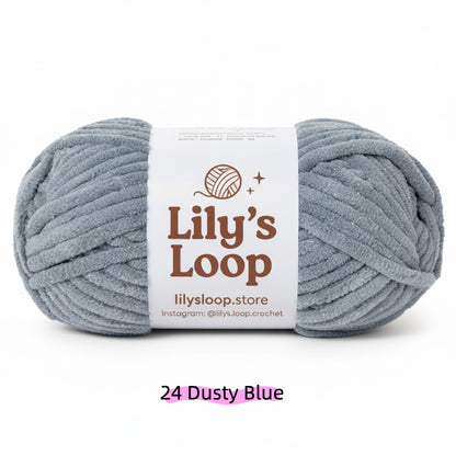 Tiffany Blue SoftGlow Series 6MM Chenille Yarn(100g/68m) – soft chenille yarn for amigurumi