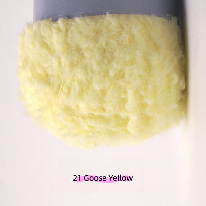 Carrot Yellow MicroFur Fine Eyelash Yarn (40g) – faux fur yarn for crochet amigurumi
