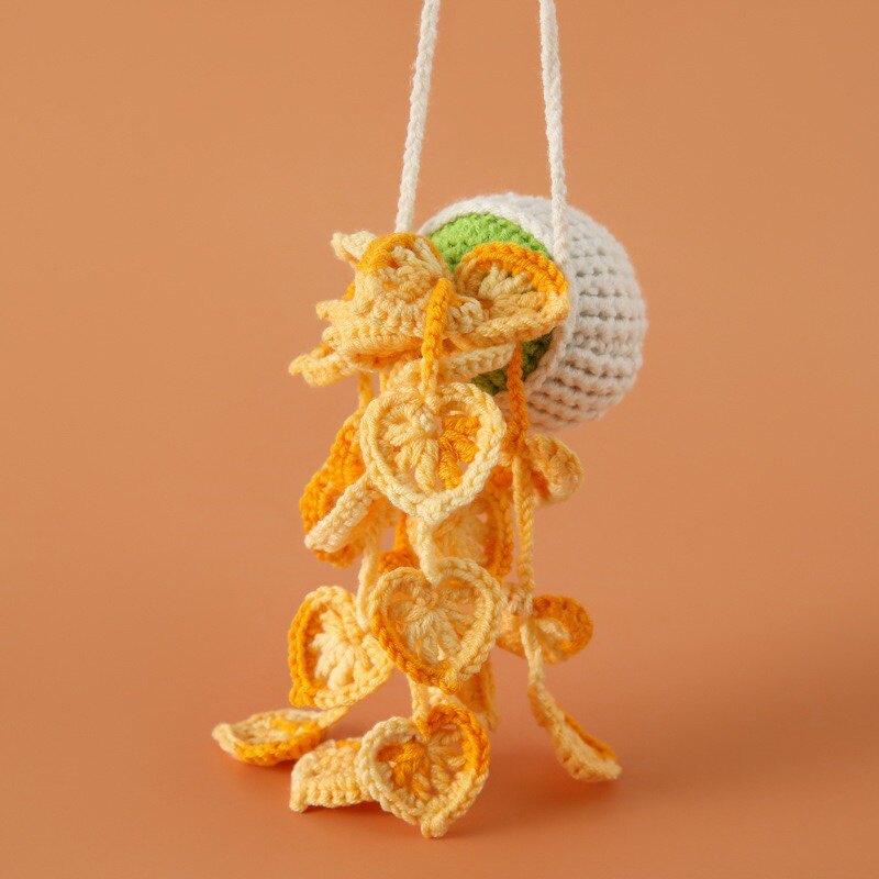 Strawberry,Sunflower Lavender, Heart Crochet Hanging Kit