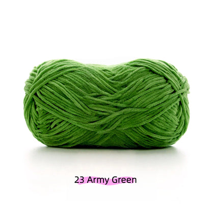 Beige White Sweet Ultra Fine 2mm Chenille Yarn (50g) – chenille yarn for amigurumi