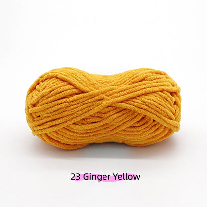 Royal Blue Sweet Chunky Chenille Yarn (100g) 5mm – soft chenille yarn crochet