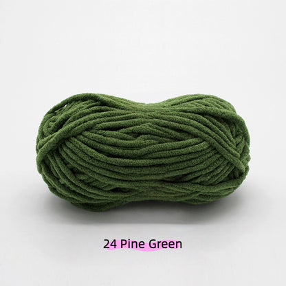 Coffee Brown Sweet Fine 3.5mm Chenille Yarn (50g/55m) – crochet yarn by Lily's Loop