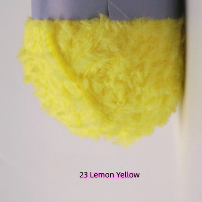 Greige MicroFur Fine Eyelash Yarn (40g) – faux fur yarn for crochet amigurumi