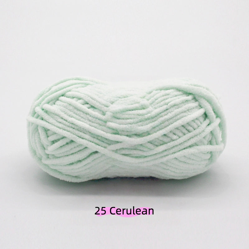 Khaki Sweet Fine 3.5mm Chenille Yarn (50g/55m) – crochet yarn by Lily's Loop
