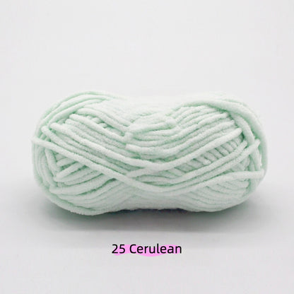 Khaki Sweet Fine 3.5mm Chenille Yarn (50g/55m) – crochet yarn by Lily's Loop