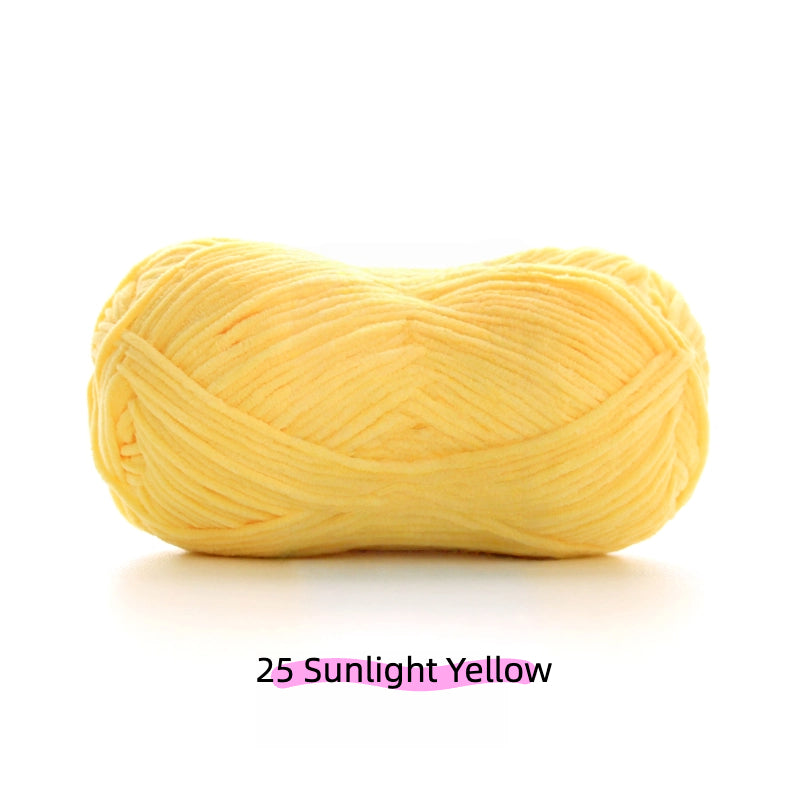 Camel Brown Sweet Ultra Fine 2mm Chenille Yarn (50g) – chenille yarn for amigurumi