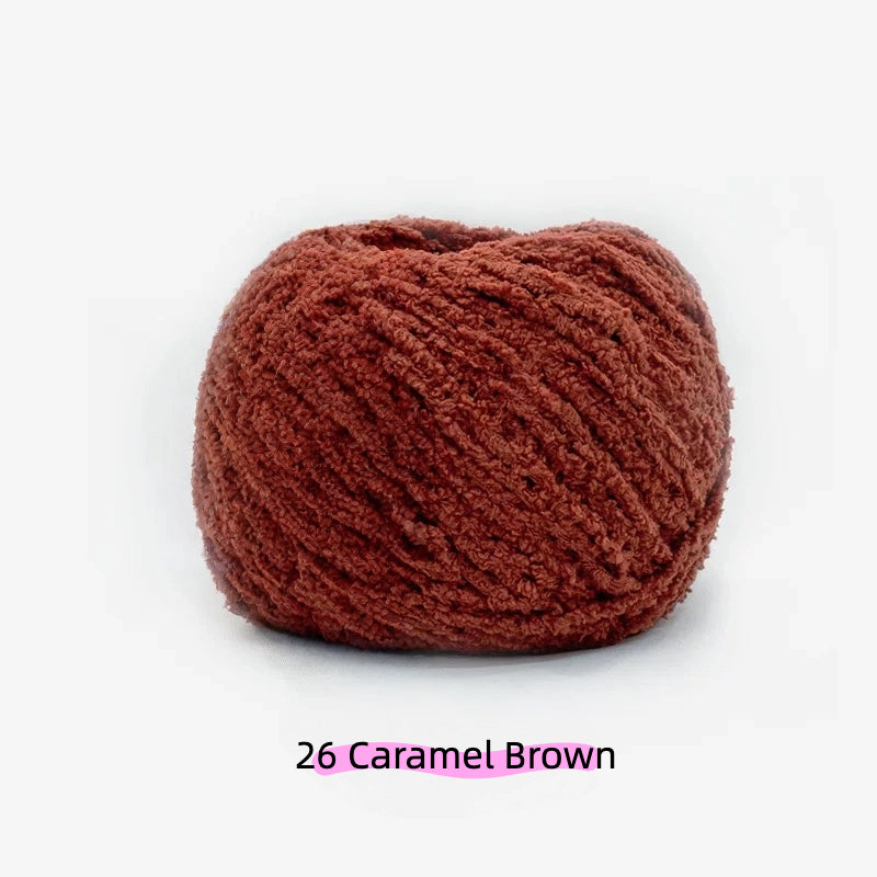 Cyan Green Warm Plush Nature Palette Velvet Yarn (50g/80m) – velvet yarn for amigurumi and crochet