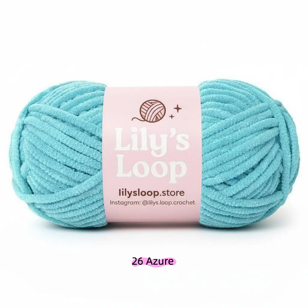 Pea Green SoftGlow Series 4.5MM Chenille Yarn(50g/59m) – fine chenille yarn for amigurumi