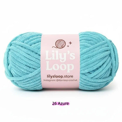 Pea Green SoftGlow Series 4.5MM Chenille Yarn(50g/59m) – fine chenille yarn for amigurumi