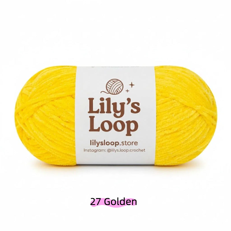 Ochre SoftGlow Series 2.5MM Chenille Yarn(50g/132m) – fine chenille yarn for amigurumi