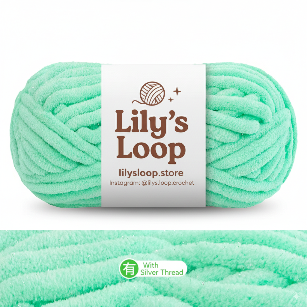 Kikyo Color SoftGlow Series 10MM Chenille Yarn(100g/32m) – chunky chenille yarn for amigurumi