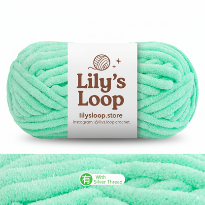 Kikyo Color SoftGlow Series 10MM Chenille Yarn(100g/32m) – chunky chenille yarn for amigurumi