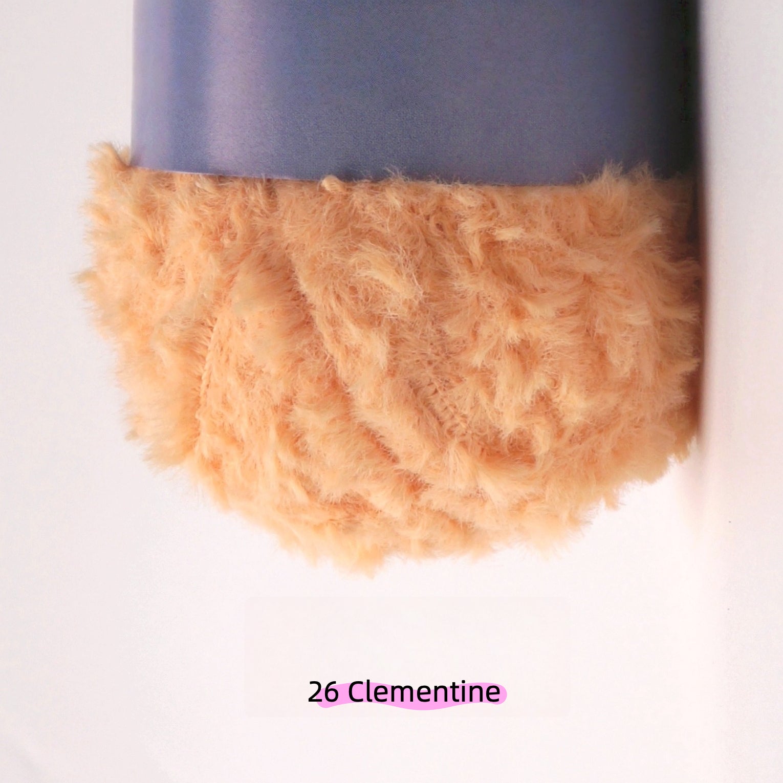 Muted Salmon MicroFur Fine Eyelash Yarn (40g) – faux fur yarn for crochet amigurumi