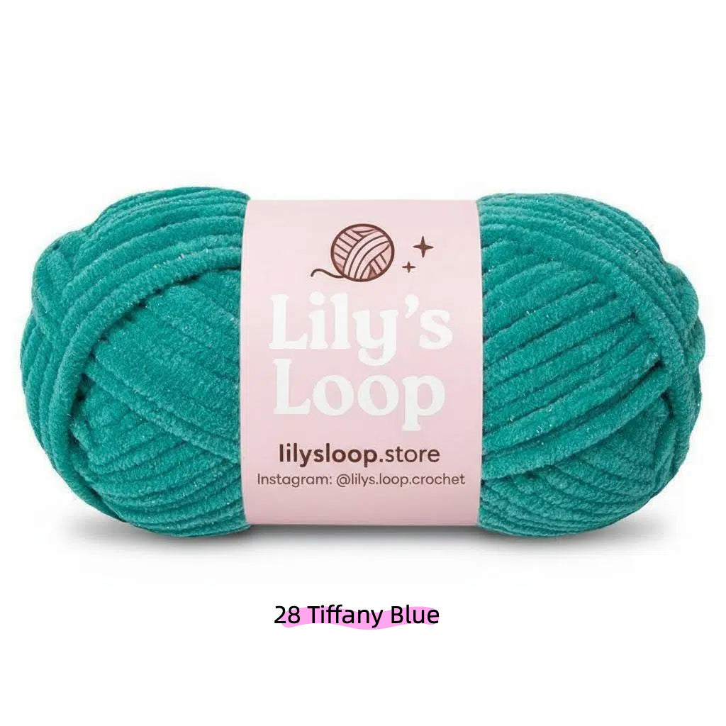 Violet SoftGlow Series 4.5MM Chenille Yarn(50g/59m) – fine chenille yarn for amigurumi