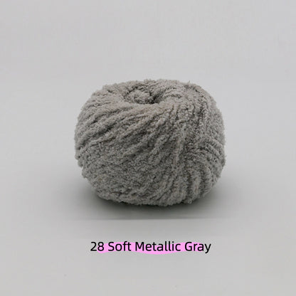 Olive Green Warm Plush Nature Palette Velvet Yarn (50g/80m) – velvet yarn for amigurumi and crochet