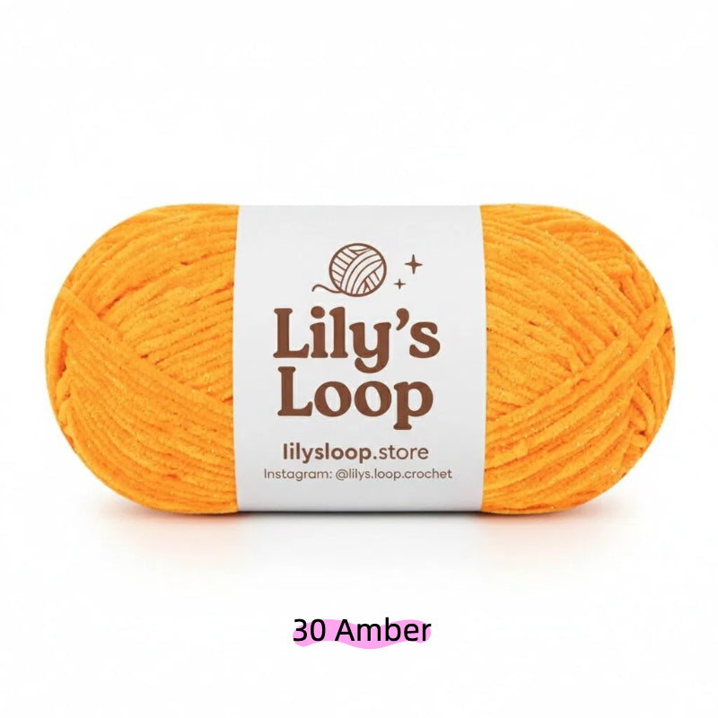 Sky Blue SoftGlow Series 2.5MM Chenille Yarn(50g/132m) – fine chenille yarn for amigurumi