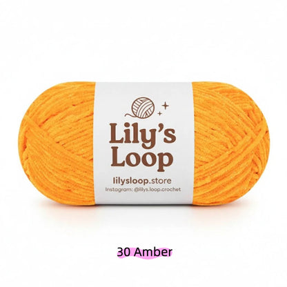 Sky Blue SoftGlow Series 2.5MM Chenille Yarn(50g/132m) – fine chenille yarn for amigurumi